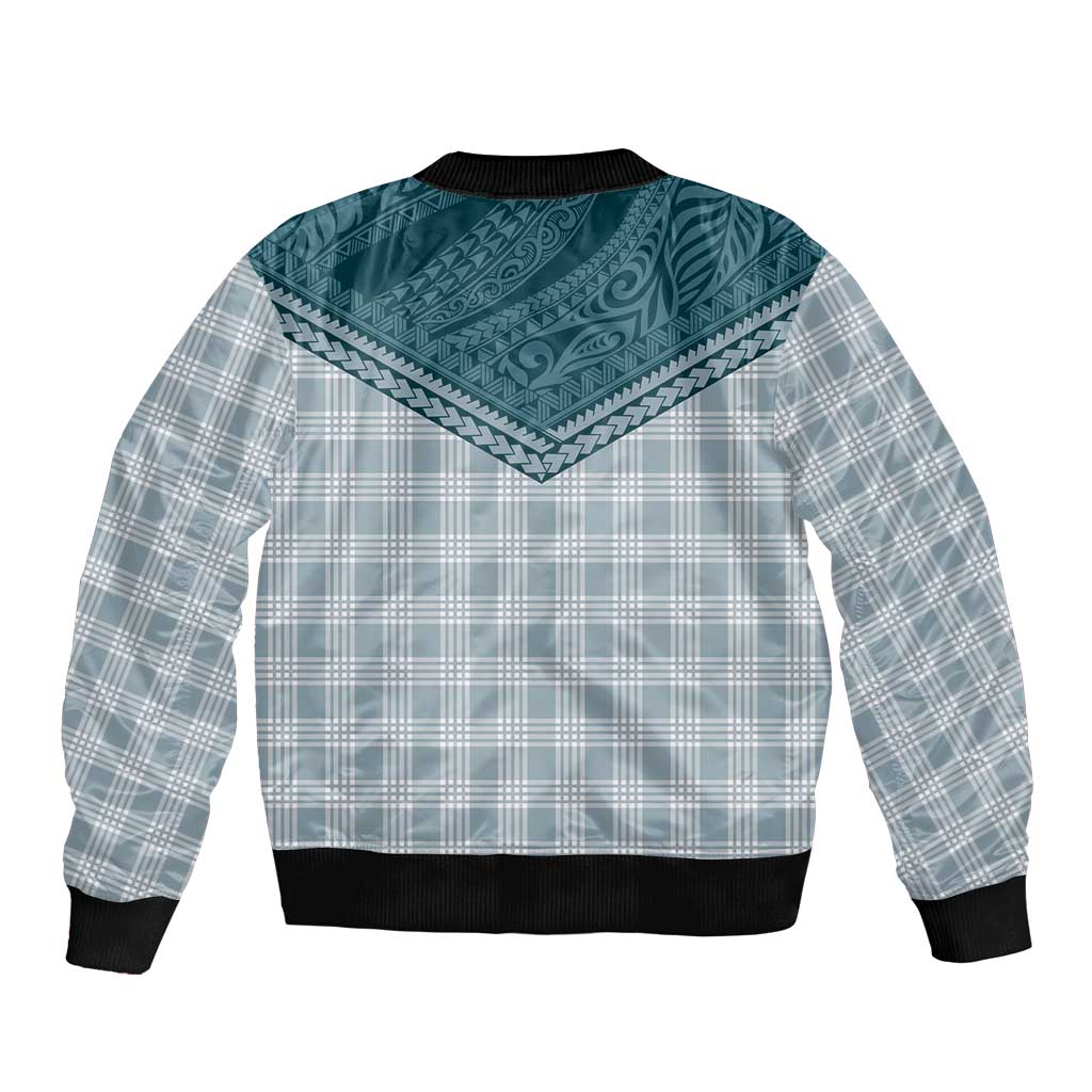 Aloha Hawaii Cowboys Paniolo Bomber Jacket Teal Palaka LT7 - Polynesian Pride