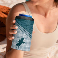 Aloha Hawaii Cowboys Paniolo 4 in 1 Can Cooler Tumbler Teal Palaka LT7 - Polynesian Pride