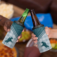 Aloha Hawaii Cowboys Paniolo 4 in 1 Can Cooler Tumbler Teal Palaka LT7 - Polynesian Pride