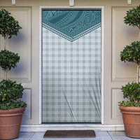 Aloha Hawaii Cowboys Paniolo Door Cover Teal Palaka LT7 Teal - Polynesian Pride
