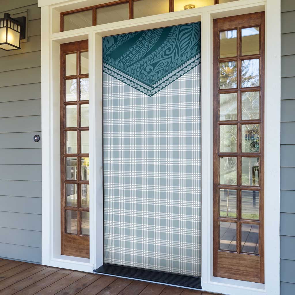 Aloha Hawaii Cowboys Paniolo Door Cover Teal Palaka LT7 - Polynesian Pride