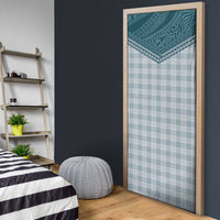 Aloha Hawaii Cowboys Paniolo Door Cover Teal Palaka LT7 - Polynesian Pride