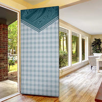 Aloha Hawaii Cowboys Paniolo Door Cover Teal Palaka LT7 - Polynesian Pride