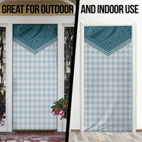 Aloha Hawaii Cowboys Paniolo Door Cover Teal Palaka LT7 - Polynesian Pride
