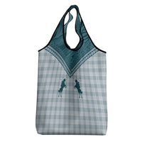 Aloha Hawaii Cowboys Paniolo Grocery Bag Teal Palaka LT7 - Polynesian Pride