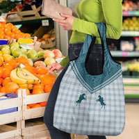 Aloha Hawaii Cowboys Paniolo Grocery Bag Teal Palaka LT7 - Polynesian Pride