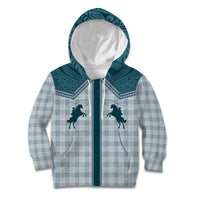 Aloha Hawaii Cowboys Paniolo Kid Hoodie Teal Palaka LT7 Hoodie Teal - Polynesian Pride