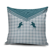 Aloha Hawaii Cowboys Paniolo Pillow Cover Teal Palaka LT7 Teal - Polynesian Pride