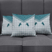 Aloha Hawaii Cowboys Paniolo Pillow Cover Teal Palaka LT7 - Polynesian Pride