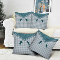 Aloha Hawaii Cowboys Paniolo Pillow Cover Teal Palaka LT7 - Polynesian Pride
