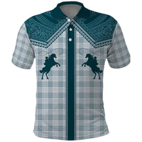 Aloha Hawaii Cowboys Paniolo Polo Shirt Teal Palaka LT7 Teal - Polynesian Pride