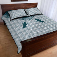 Aloha Hawaii Cowboys Paniolo Quilt Bed Set Teal Palaka LT7 - Polynesian Pride