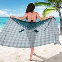 Aloha Hawaii Cowboys Paniolo Sarong Teal Palaka LT7 - Polynesian Pride