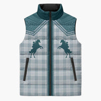 Aloha Hawaii Cowboys Paniolo Sleeveless Puffer Jacket Teal Palaka LT7 Unisex Teal - Polynesian Pride