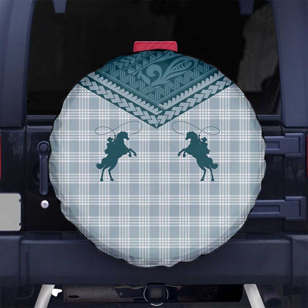 Aloha Hawaii Cowboys Paniolo Spare Tire Cover Teal Palaka LT7 No hole Teal - Polynesian Pride