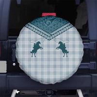 Aloha Hawaii Cowboys Paniolo Spare Tire Cover Teal Palaka LT7 No hole Teal - Polynesian Pride