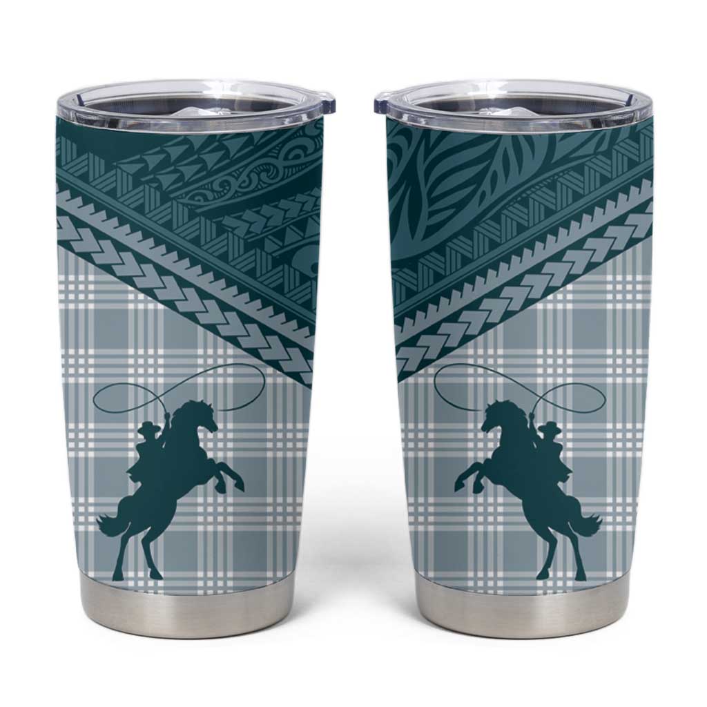 Aloha Hawaii Cowboys Paniolo Tumbler Cup Teal Palaka LT7 Teal - Polynesian Pride