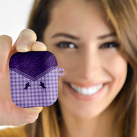 Aloha Hawaii Cowboys Paniolo AirPods Case Violet Palaka LT7 - Polynesian Pride
