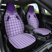 Aloha Hawaii Cowboys Paniolo Car Seat Cover Violet Palaka LT7 One Size Purple - Polynesian Pride