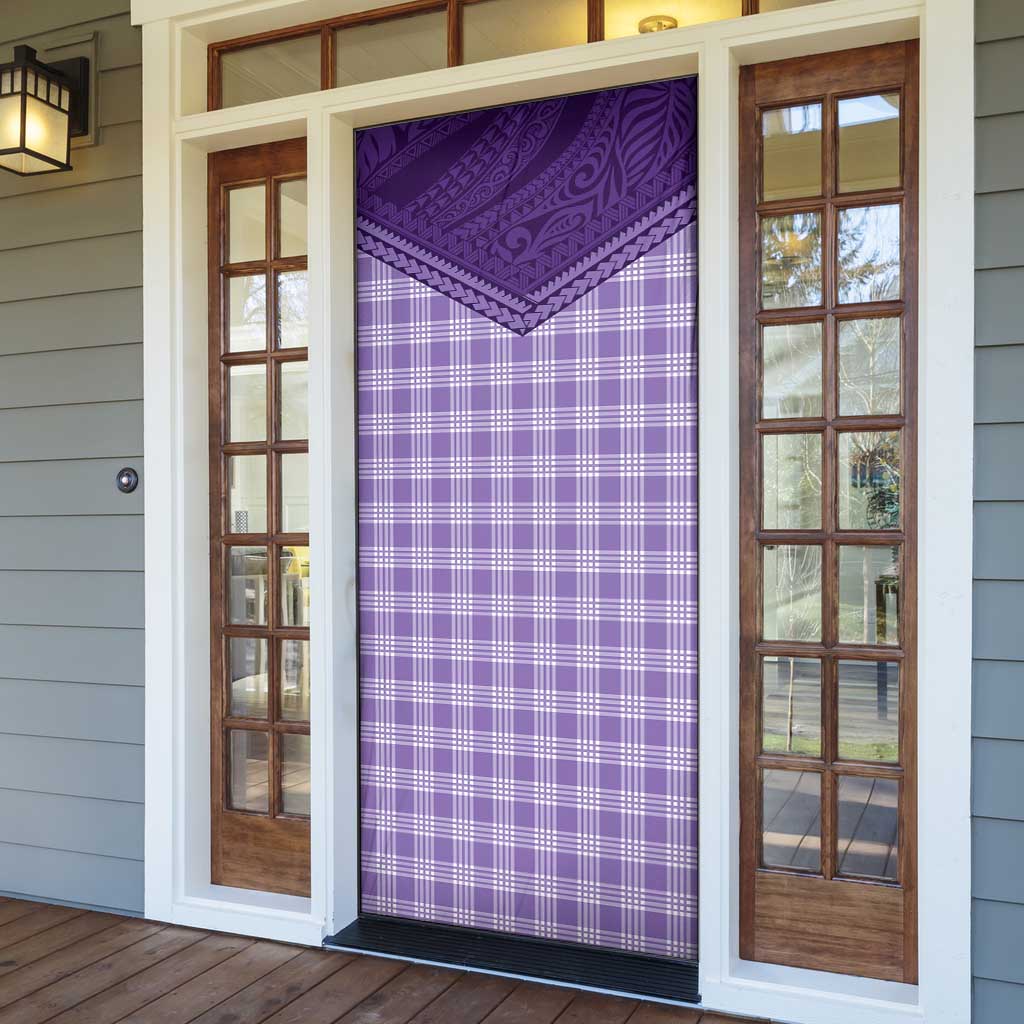 Aloha Hawaii Cowboys Paniolo Door Cover Violet Palaka LT7 - Polynesian Pride