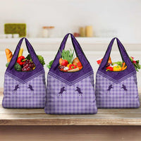 Aloha Hawaii Cowboys Paniolo Grocery Bag Violet Palaka LT7 3-pack One Size Purple - Polynesian Pride