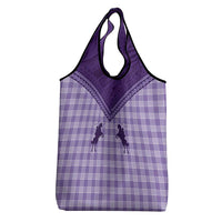 Aloha Hawaii Cowboys Paniolo Grocery Bag Violet Palaka LT7 - Polynesian Pride