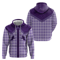 Aloha Hawaii Cowboys Paniolo Hoodie Violet Palaka LT7 - Polynesian Pride