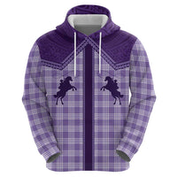 Aloha Hawaii Cowboys Paniolo Hoodie Violet Palaka LT7 - Polynesian Pride