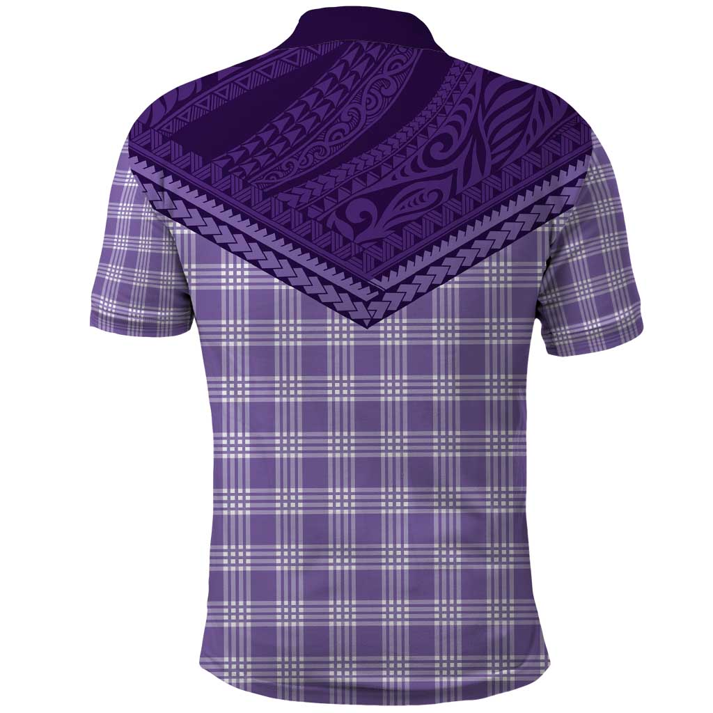 Aloha Hawaii Cowboys Paniolo Polo Shirt Violet Palaka LT7 - Polynesian Pride
