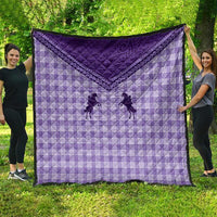 Aloha Hawaii Cowboys Paniolo Quilt Violet Palaka LT7 - Polynesian Pride