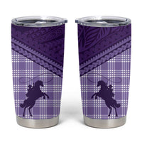 Aloha Hawaii Cowboys Paniolo Tumbler Cup Violet Palaka LT7 Purple - Polynesian Pride