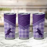 Aloha Hawaii Cowboys Paniolo Tumbler Cup Violet Palaka LT7 - Polynesian Pride