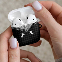 Aloha Hawaii Cowboys Paniolo AirPods Case Black Palaka LT7 - Polynesian Pride