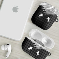 Aloha Hawaii Cowboys Paniolo AirPods Case Black Palaka LT7 - Polynesian Pride