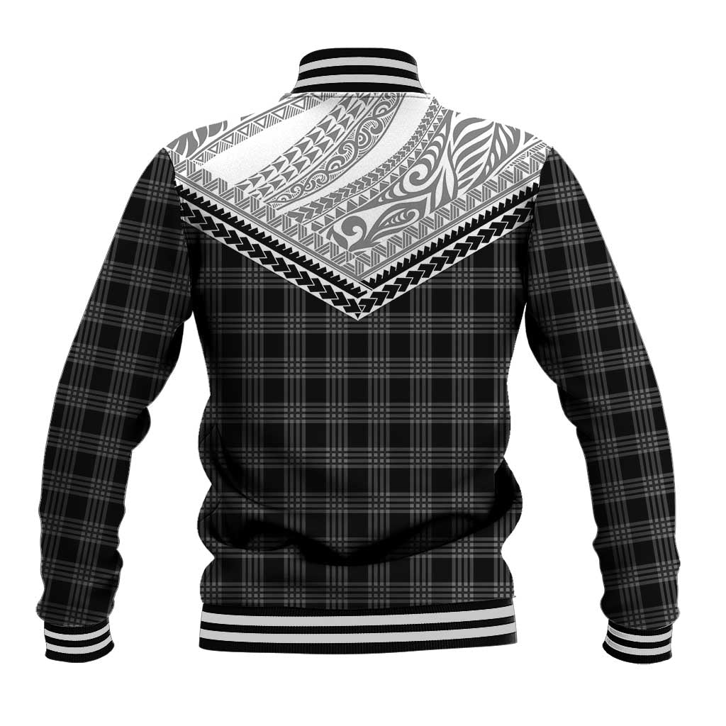 Aloha Hawaii Cowboys Paniolo Baseball Jacket Black Palaka LT7 - Polynesian Pride