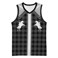 Aloha Hawaii Cowboys Paniolo Basketball Jersey Black Palaka LT7 Unisex Black - Polynesian Pride