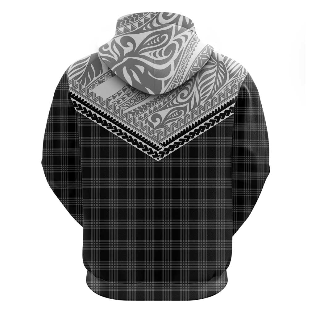 Aloha Hawaii Cowboys Paniolo Hoodie Black Palaka LT7 - Polynesian Pride