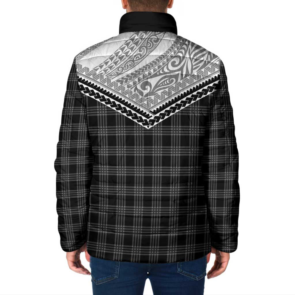 Aloha Hawaii Cowboys Paniolo Padded Jacket Black Palaka LT7 - Polynesian Pride