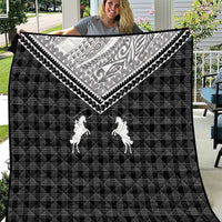 Aloha Hawaii Cowboys Paniolo Quilt Black Palaka LT7 Black - Polynesian Pride