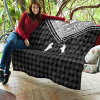 Aloha Hawaii Cowboys Paniolo Quilt Black Palaka LT7 - Polynesian Pride
