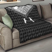 Aloha Hawaii Cowboys Paniolo Quilt Black Palaka LT7 - Polynesian Pride