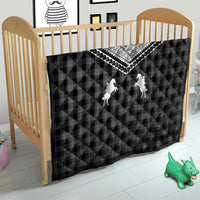 Aloha Hawaii Cowboys Paniolo Quilt Black Palaka LT7 - Polynesian Pride