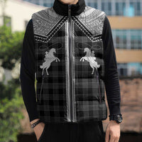 Aloha Hawaii Cowboys Paniolo Sleeveless Puffer Jacket Black Palaka LT7 - Polynesian Pride