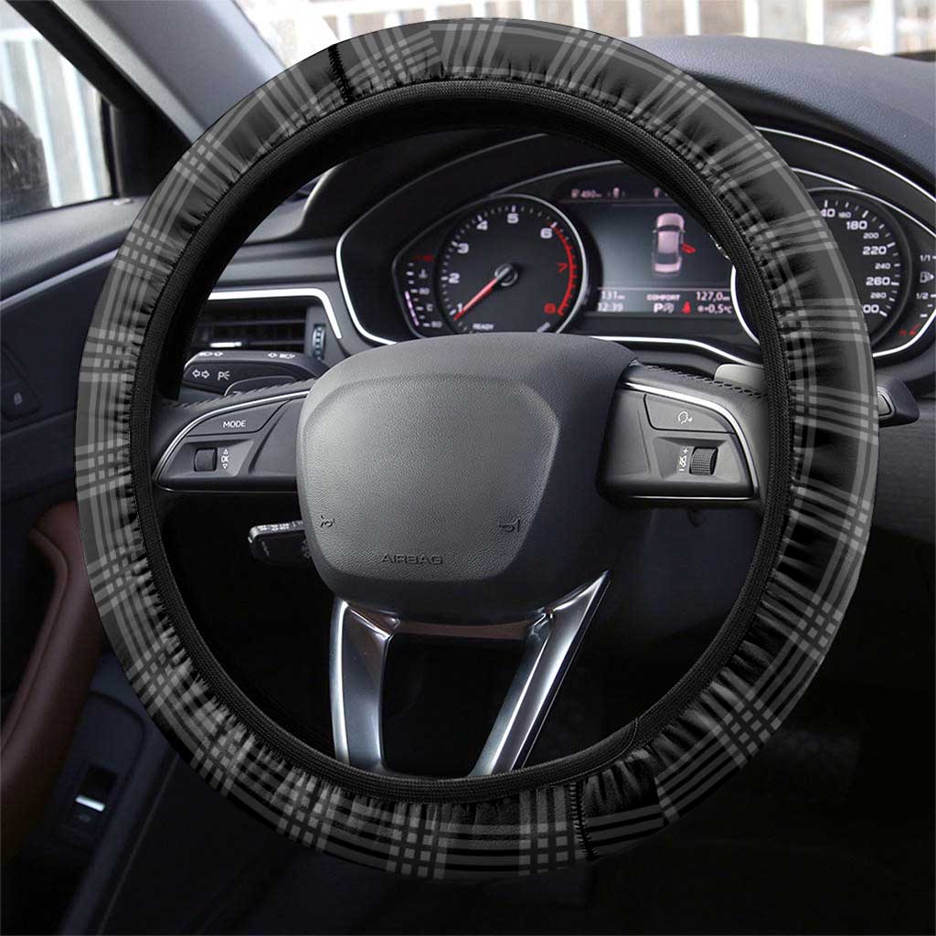 Aloha Hawaii Cowboys Paniolo Steering Wheel Cover Black Palaka LT7 - Polynesian Pride