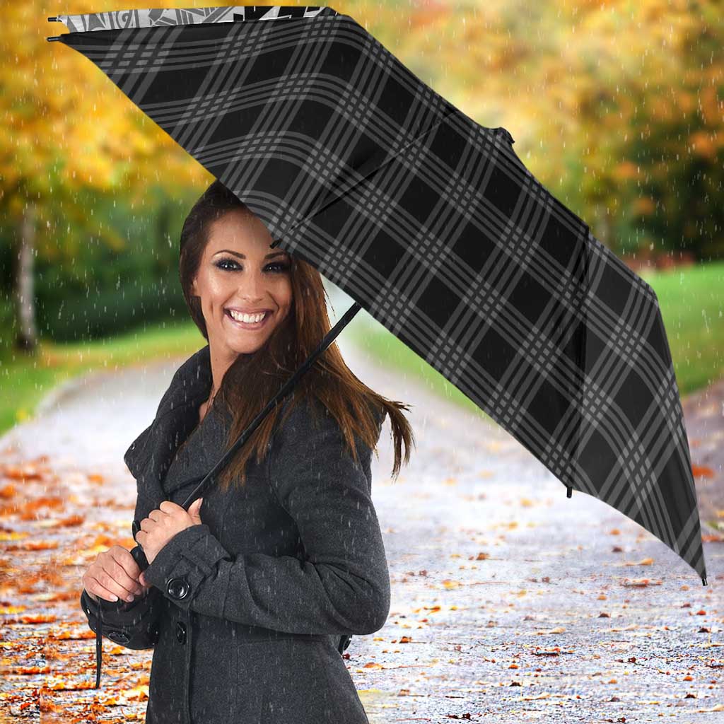 Aloha Hawaii Cowboys Paniolo Umbrella Black Palaka LT7 - Polynesian Pride