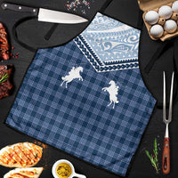 Aloha Hawaii Cowboys Paniolo Apron Navy Blue Palaka LT7 Navy - Polynesian Pride