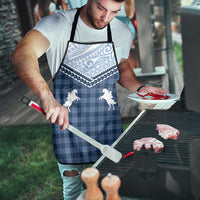 Aloha Hawaii Cowboys Paniolo Apron Navy Blue Palaka LT7 - Polynesian Pride