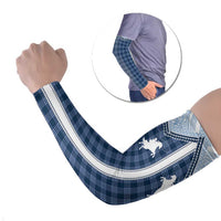 Aloha Hawaii Cowboys Paniolo Arm Sleeves Navy Blue Palaka LT7 Set of 2 Navy - Polynesian Pride