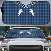 Aloha Hawaii Cowboys Paniolo Auto Sun Shade Navy Blue Palaka LT7 Navy - Polynesian Pride