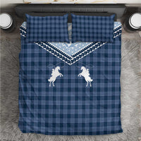 Aloha Hawaii Cowboys Paniolo Bedding Set Navy Blue Palaka LT7 Navy - Polynesian Pride
